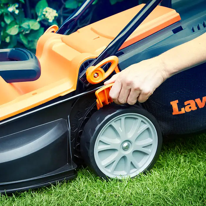 LawnMaster Powerful Electric 1400W 34cm Mower Combo Cutting Heights