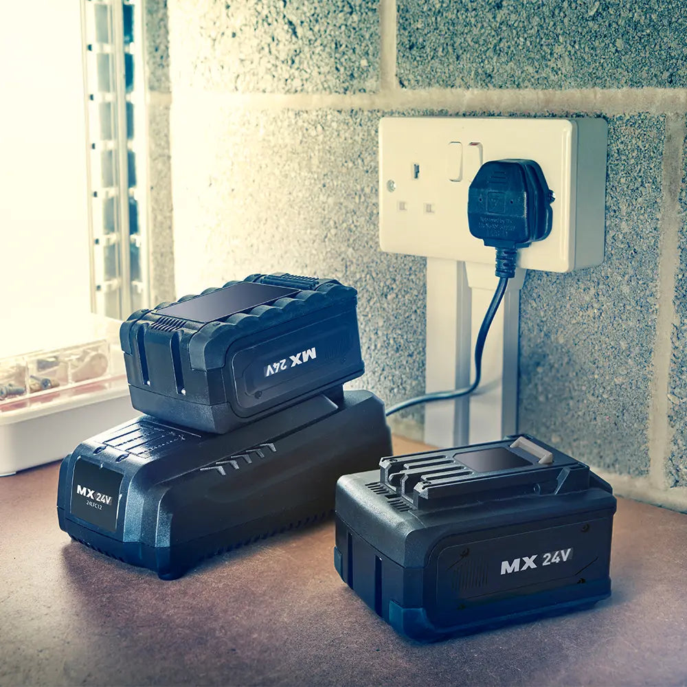 LawnMaster 24V Lithium Ion 4.0Ah Batteries and Charger