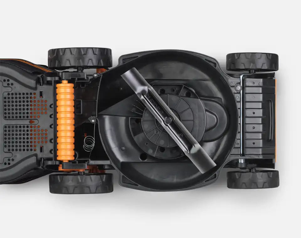 Electric Lawn Mower LawnMaster with Safe Stop Brake