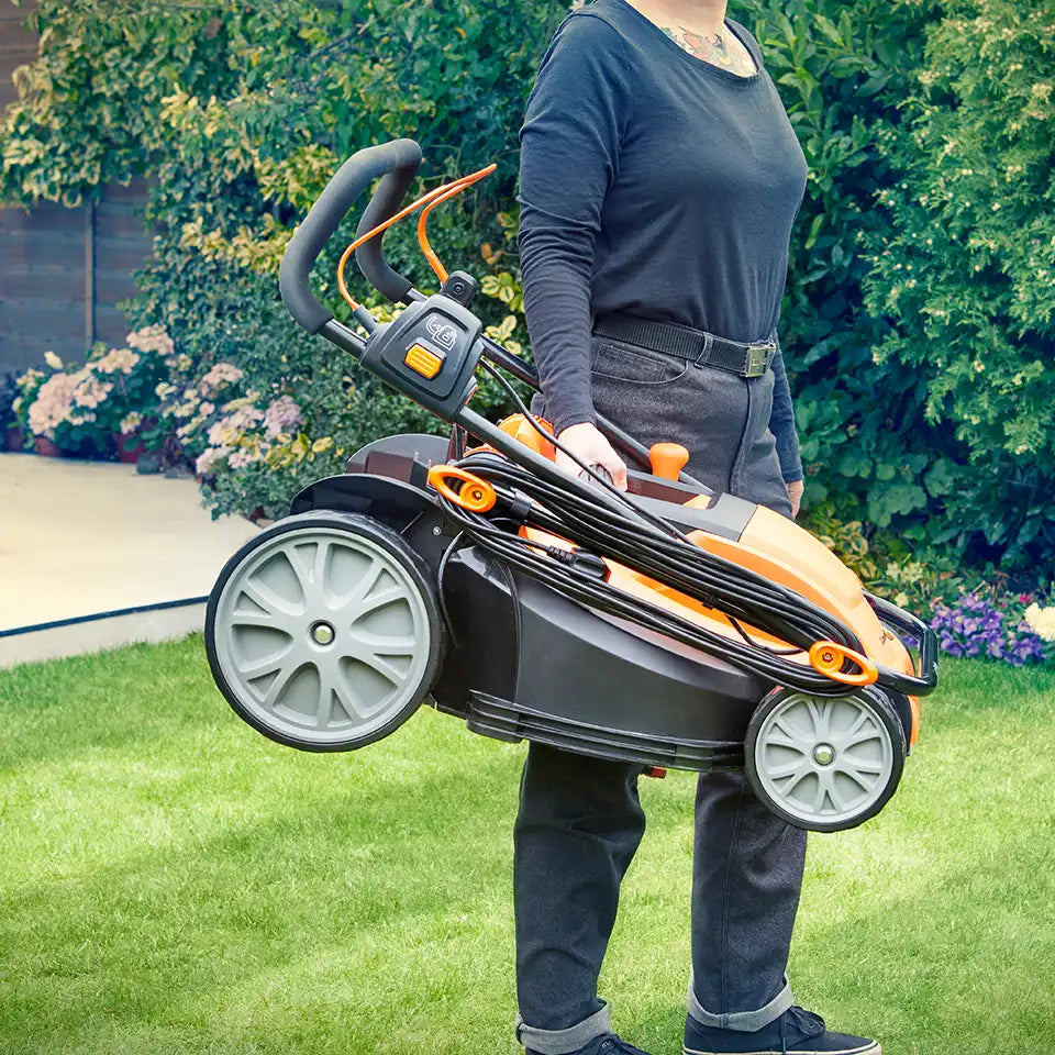 LawnMaster 1800W 40cm Electric Lawnmower Carried with handle MEB1840M COMBO