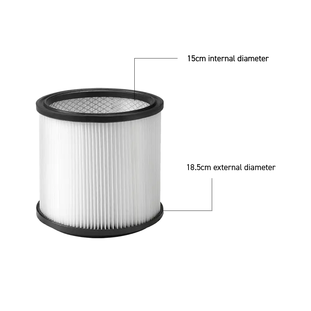 Wet & Dry vacuum cleaner cartridge filter for both wet and dry diameter