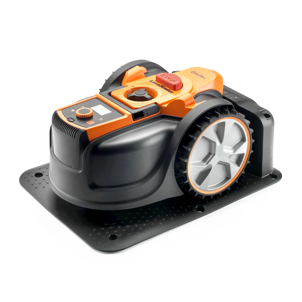 Lawnmaster AMB16i-600 Robot lawnmower with LCD screen and App on the charging station 