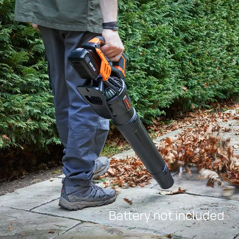 LawnMaster MX 24V Bare Cordless Blowing Leaves