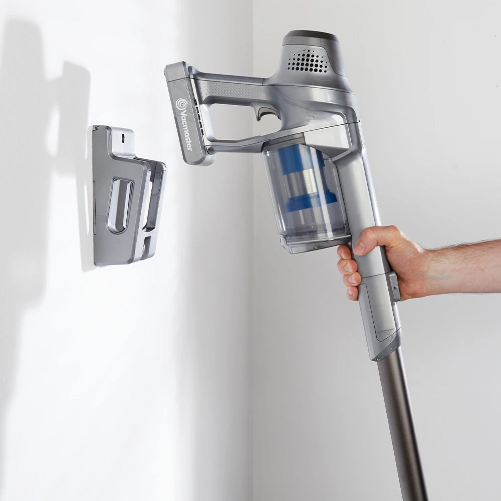 Vacmaster Orson Lite with its easy to use wall mounted storage