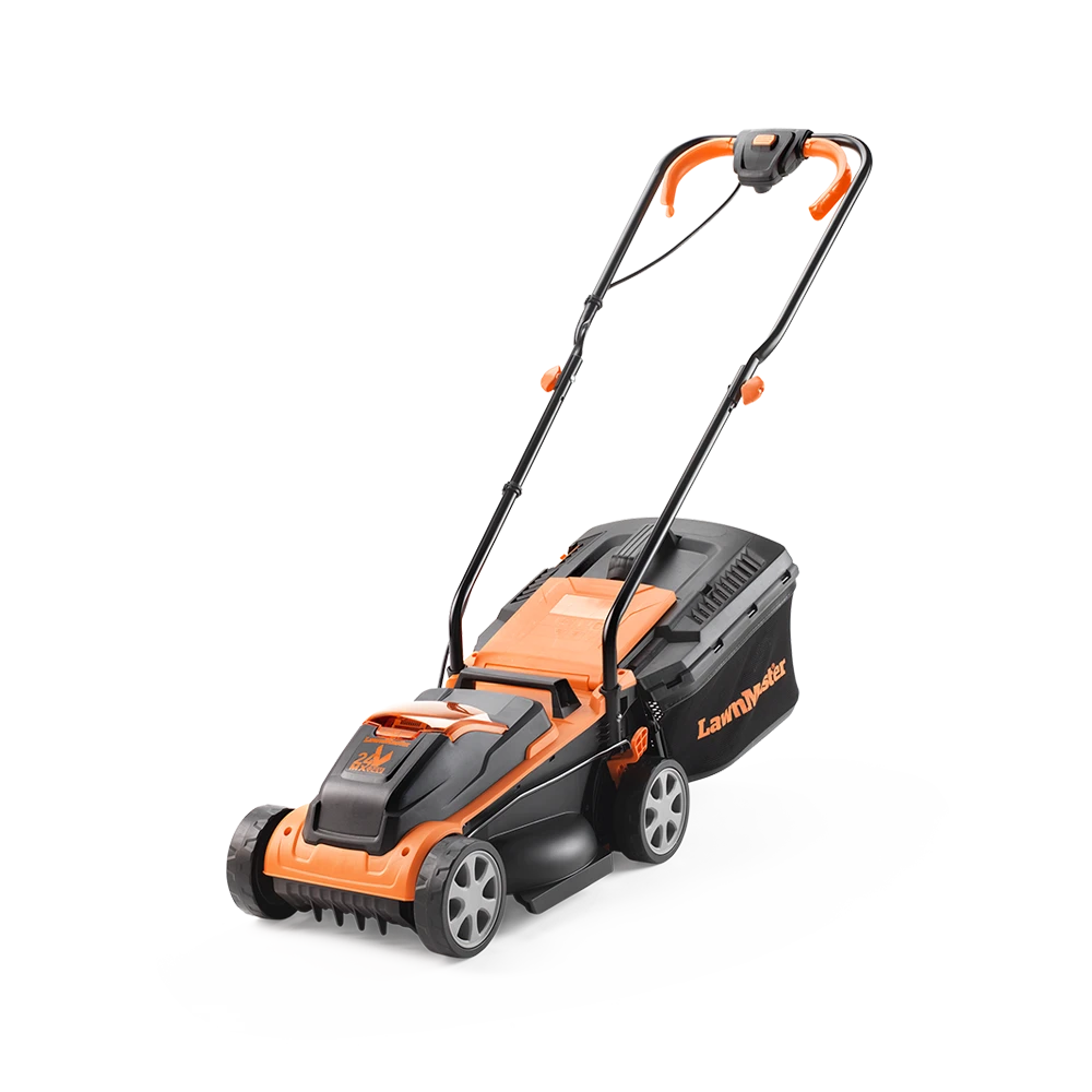 LawnMaster 24v cordless lawn mower 32cm compact