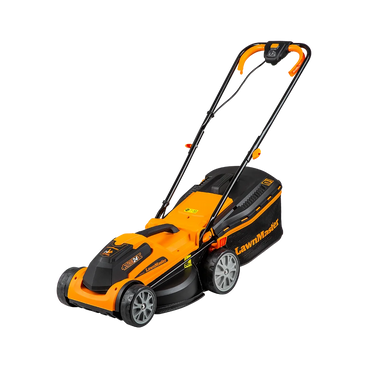LawnMaster 24V 34cm Cordless Lawn Mower by Cleva UK - CLMF2434G-01