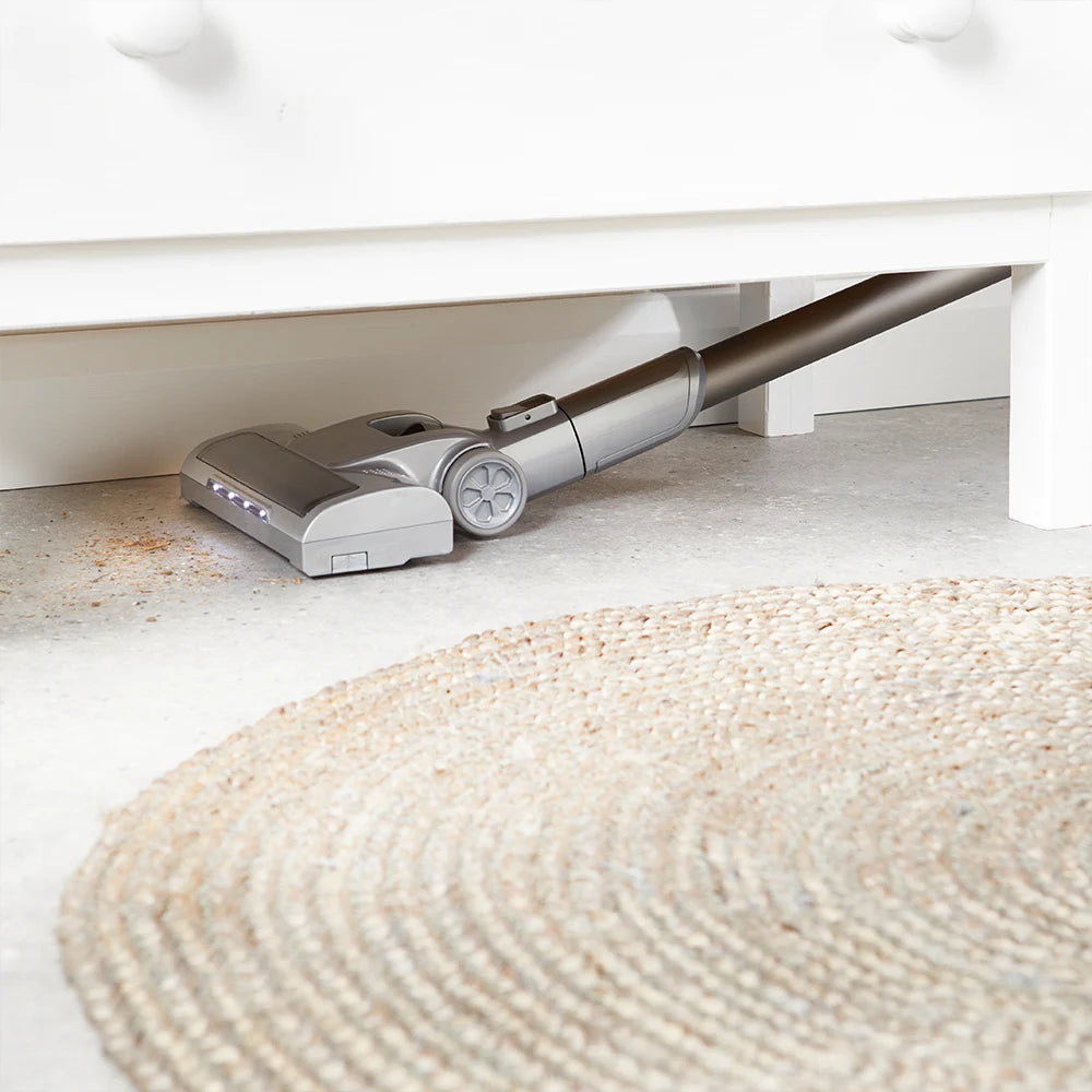 Vacmaster Orson Lite cleaning carpet and hard floor