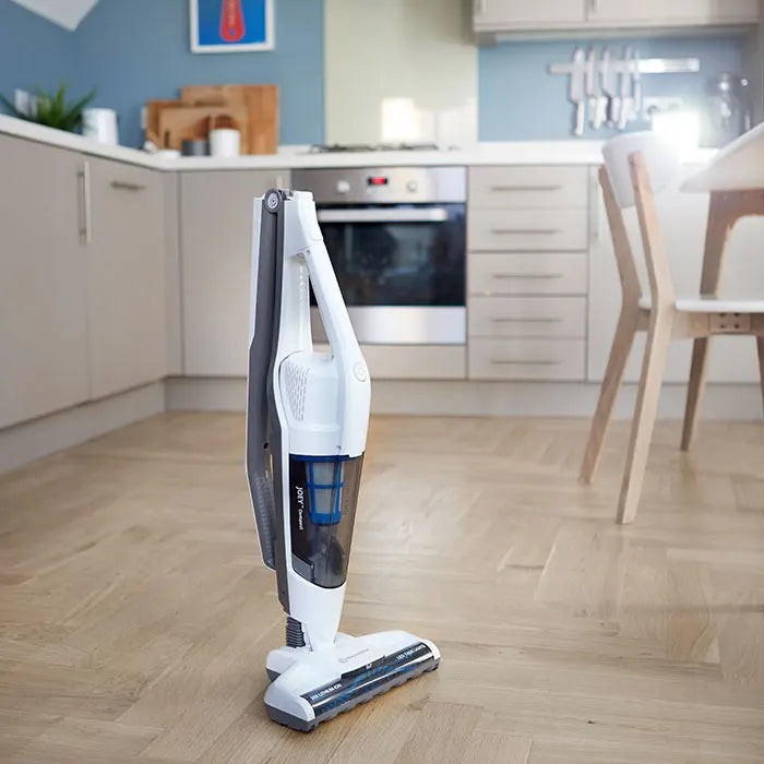 Cordless Vacuum Cleaner with a Folded Compact Handle
