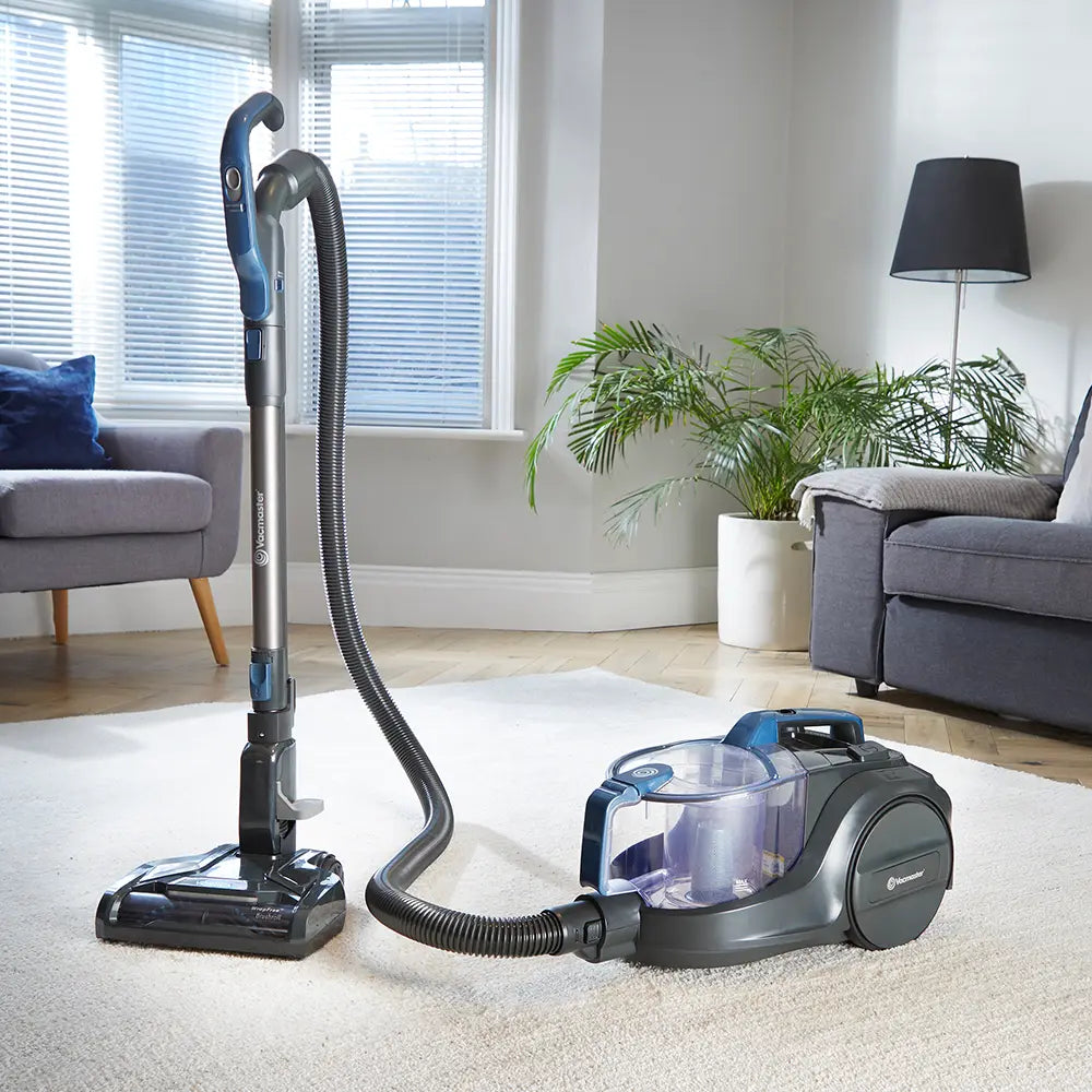 Cylinder Vacuum Cleaner Vortica in a UK living room