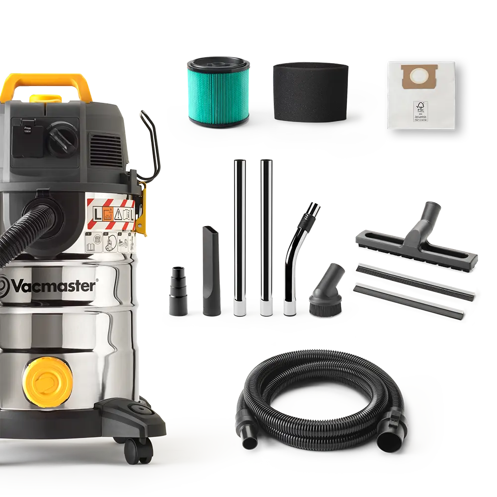 Vacmaster WD L30 PCF Wet and Dry Dust Extractor for L Class Use by Cleva UK in the box