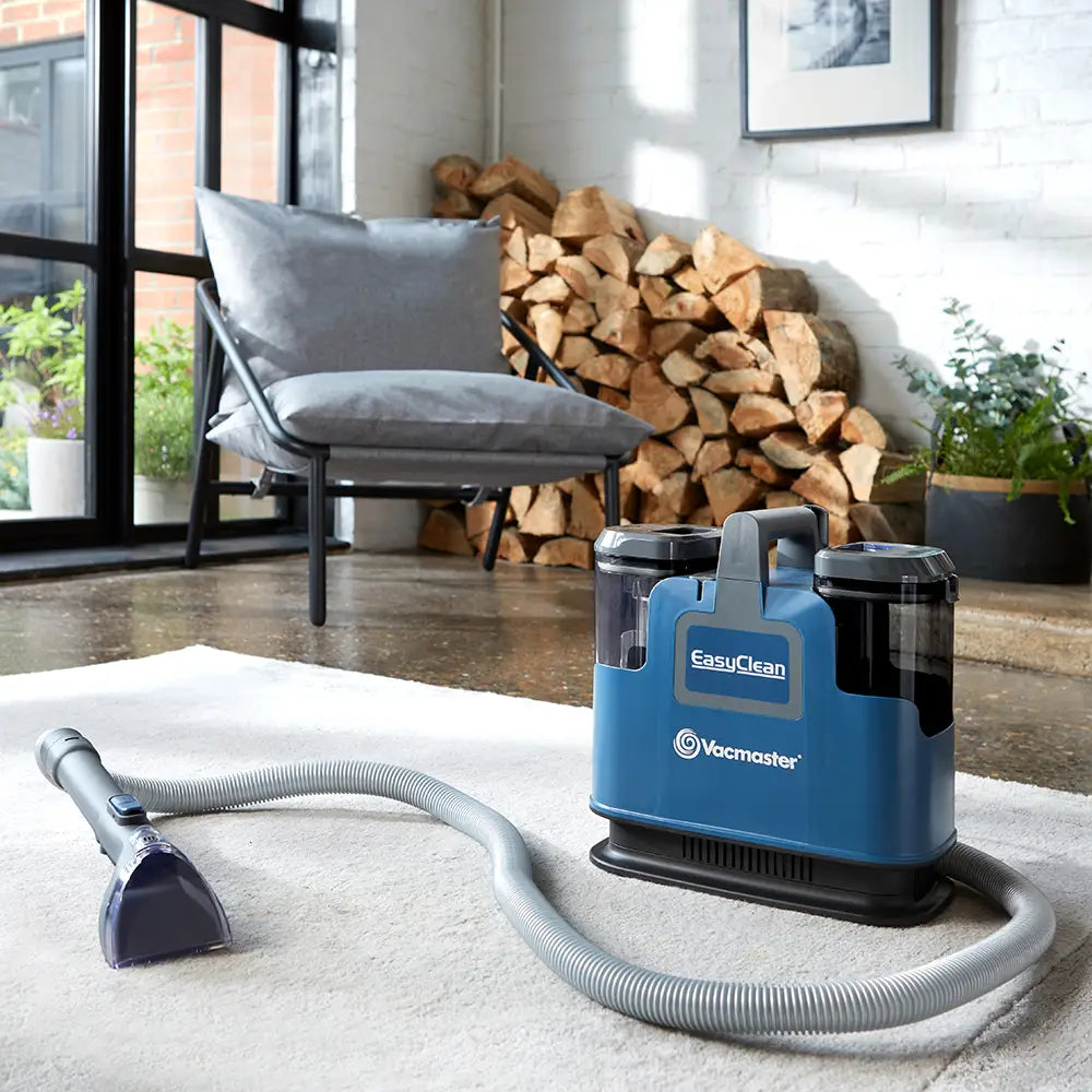 Vacmaster Compact Spot Cleaner 
the EasyClean Up on rug in contemporary home SCB0501