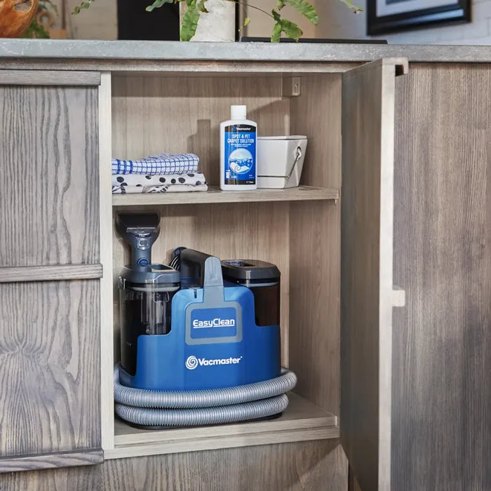 SCB0501 Vacmaster EasyClean Up Carpet Cleaner in storage