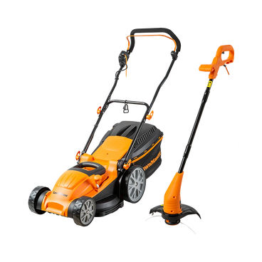 LawnMaster 1800W 40cm Electric Lawnmower and 25cm Grass Trimmer Set