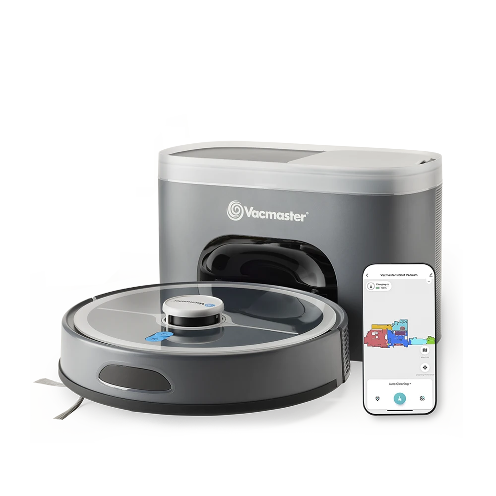 Vacmaster Robot Vacuum Cleaner with self empty station and App Vacmaster REi v10i