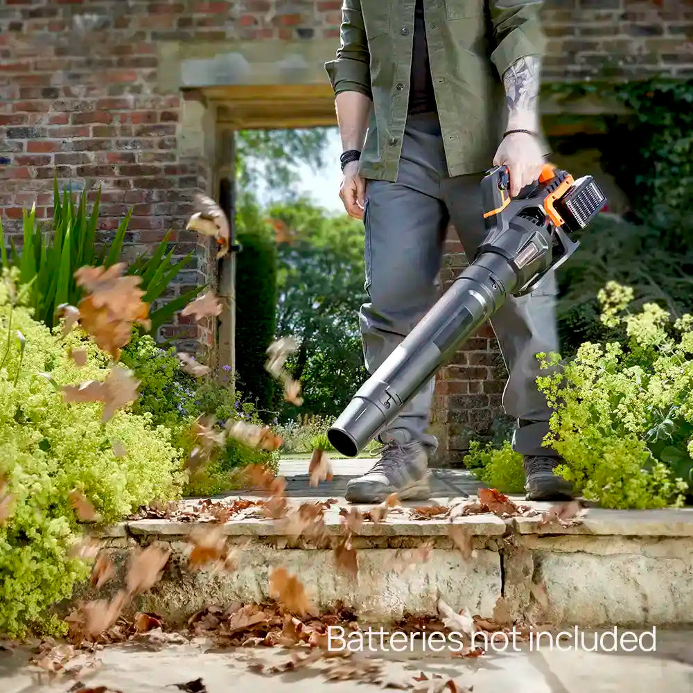 LawnMaster 48V Cordless -blowing leaves