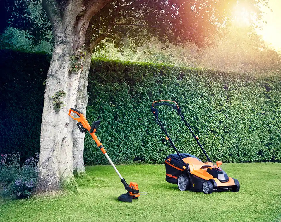 Electric lawn equipment bundle hotsell