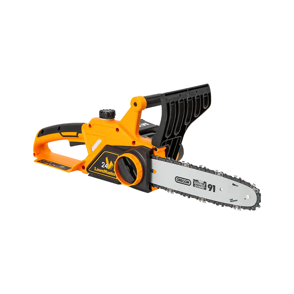 Cordless Chainsaw 24V 25cm LawnMaster with Oregon Bar and Chain 