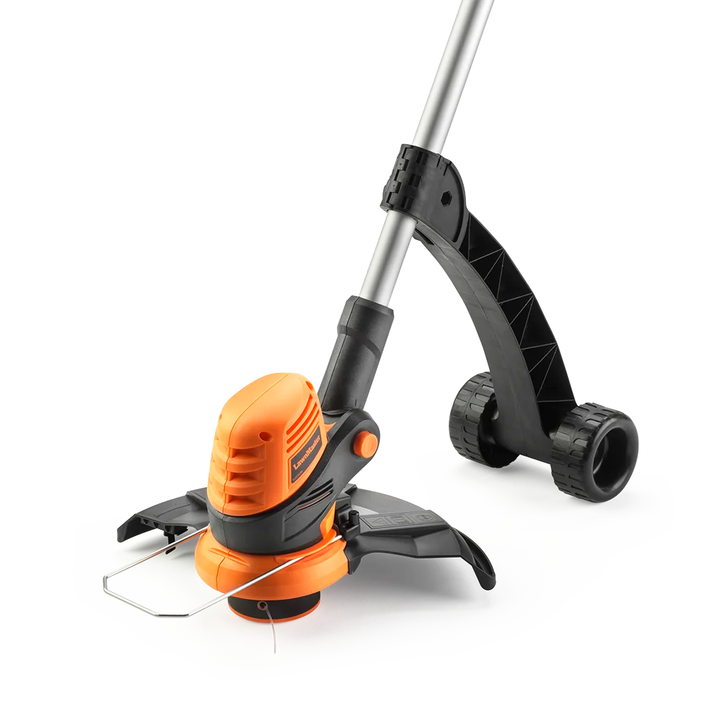 LawnMaster 24V Cordless Grass trimmer with plant guard and optional wheel no battery included