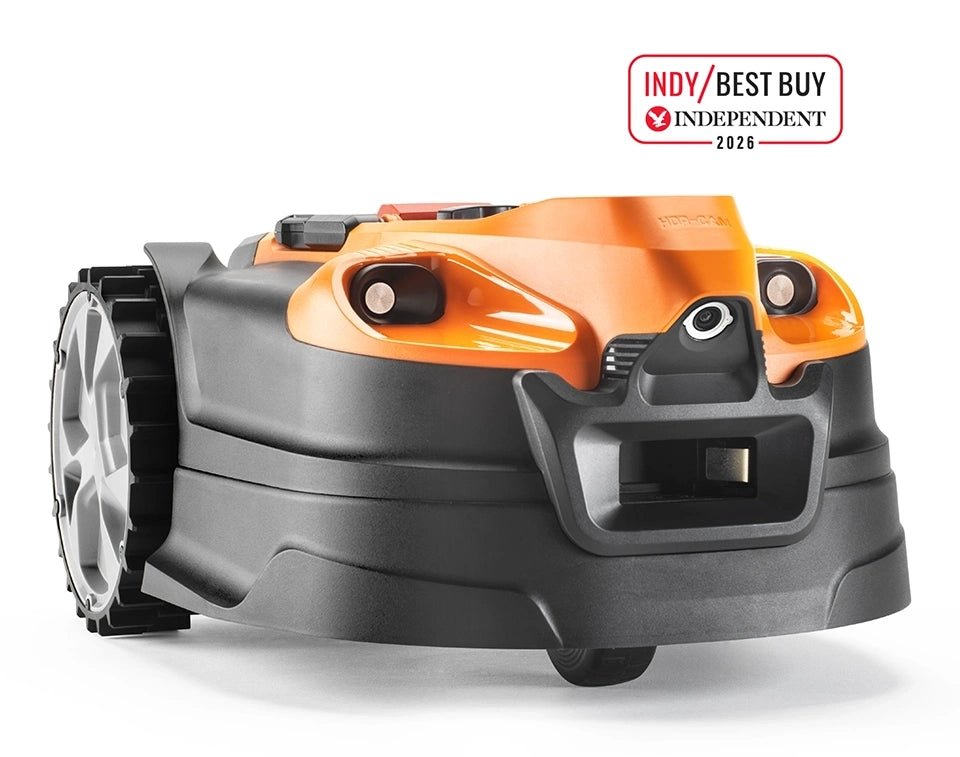 OcuMow 18 robot mower high def camera and ultra sonic sensors VBRM18AMDR
