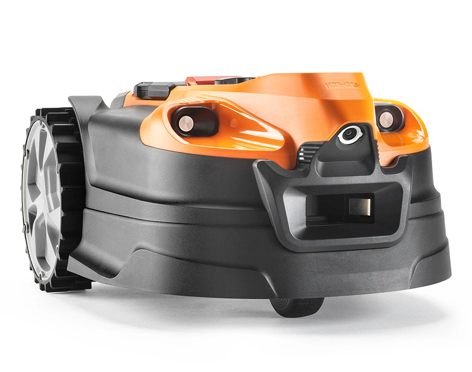 OcuMow 18 robot mower high def camera and ultra sonic sensors