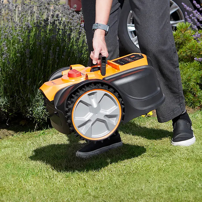 Robot Lawn Mower LawnMaster OcuMow AMB16-400 with Drop and Mow Versatility
