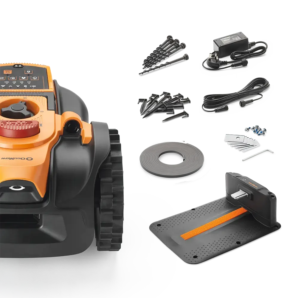 LawnMaster Robot Mower OcuMow AMB16-400 in the box