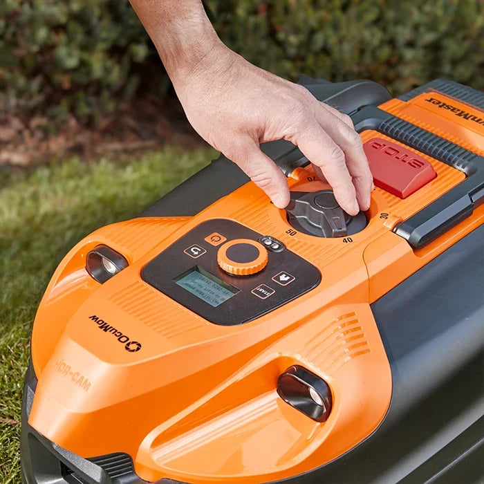 OcuMow 18 robot lawnmower with app adjustable cutting height