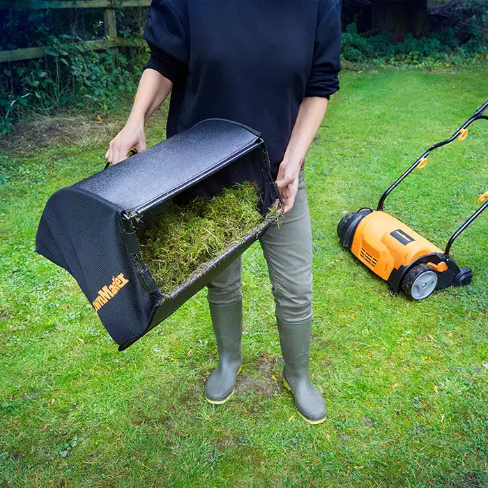 LawnMaster 1350W 33cm 2-in-1 Lawn Scarifier and Rake – Cleva UK
