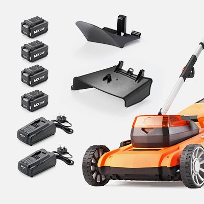 LawnMaster 48V 46cm Cordless Mower in the box