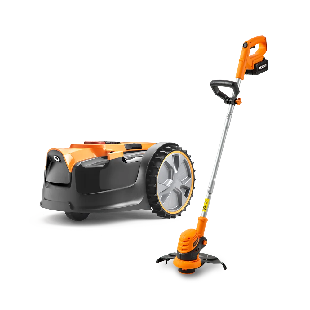 LawnMaster VBRM16 Mower and Grass Trimmer Pack 