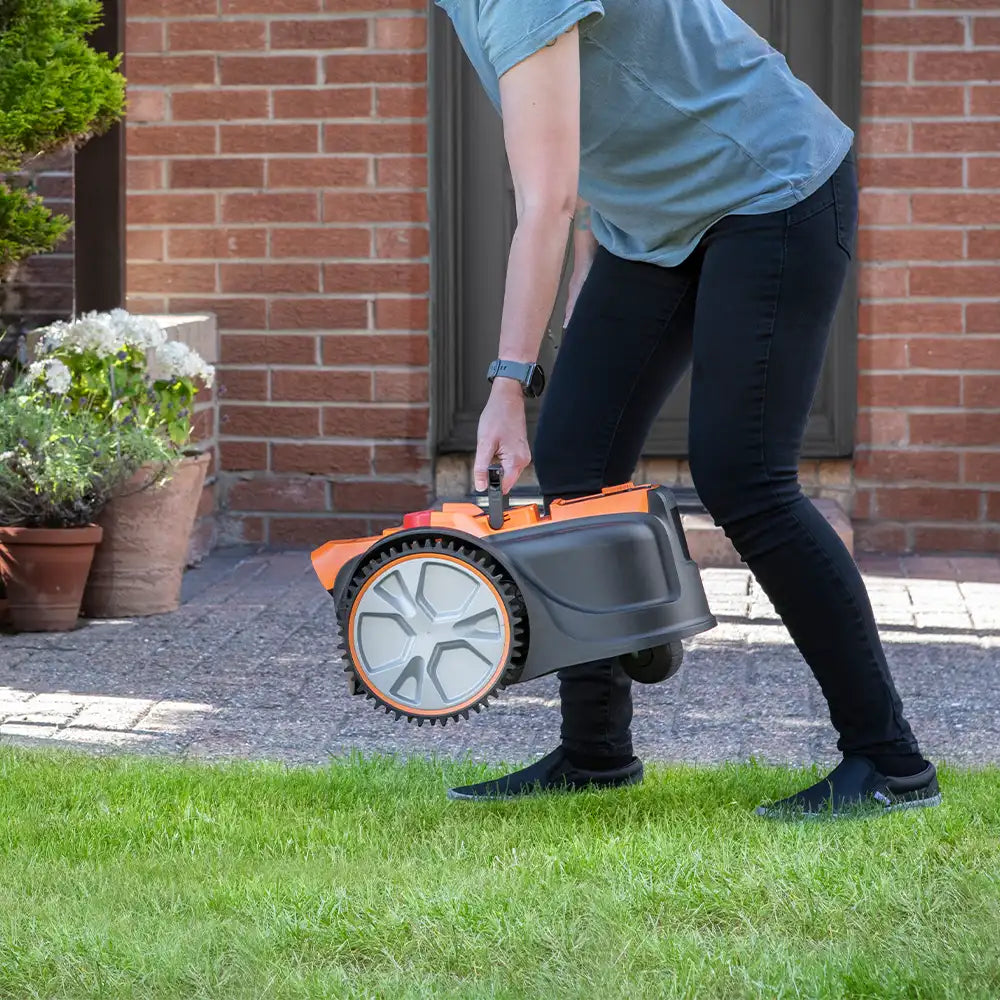 Drop and mow robot lawn mower for additional lawns lawnMaster