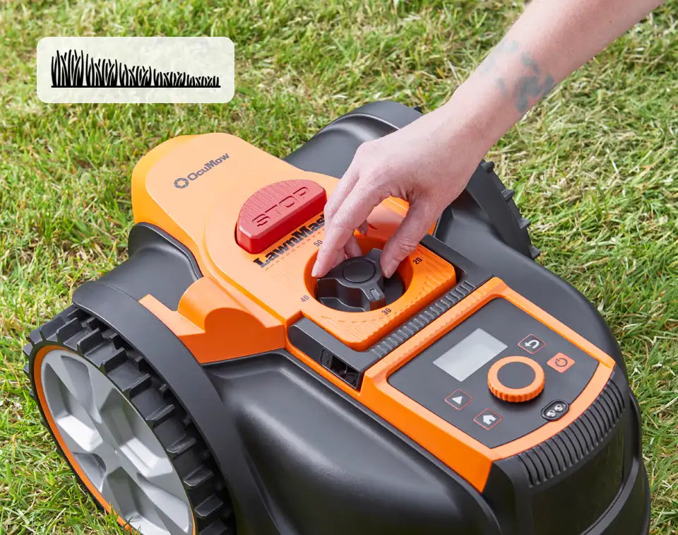 OcuMow Robot Lawnmower with adjustable cutting height
