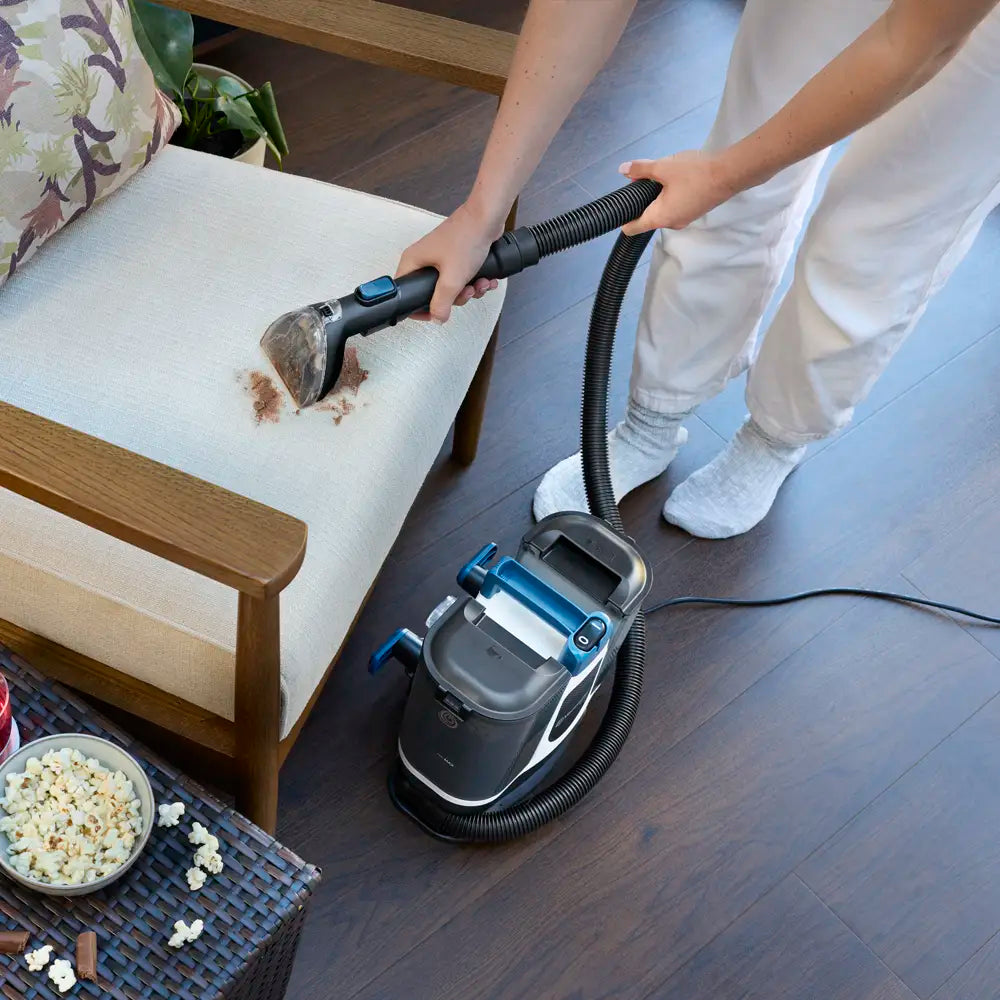 Vacmaster Spot Cleaner Spotlet Cleaning Spill on Upholstered Chair 