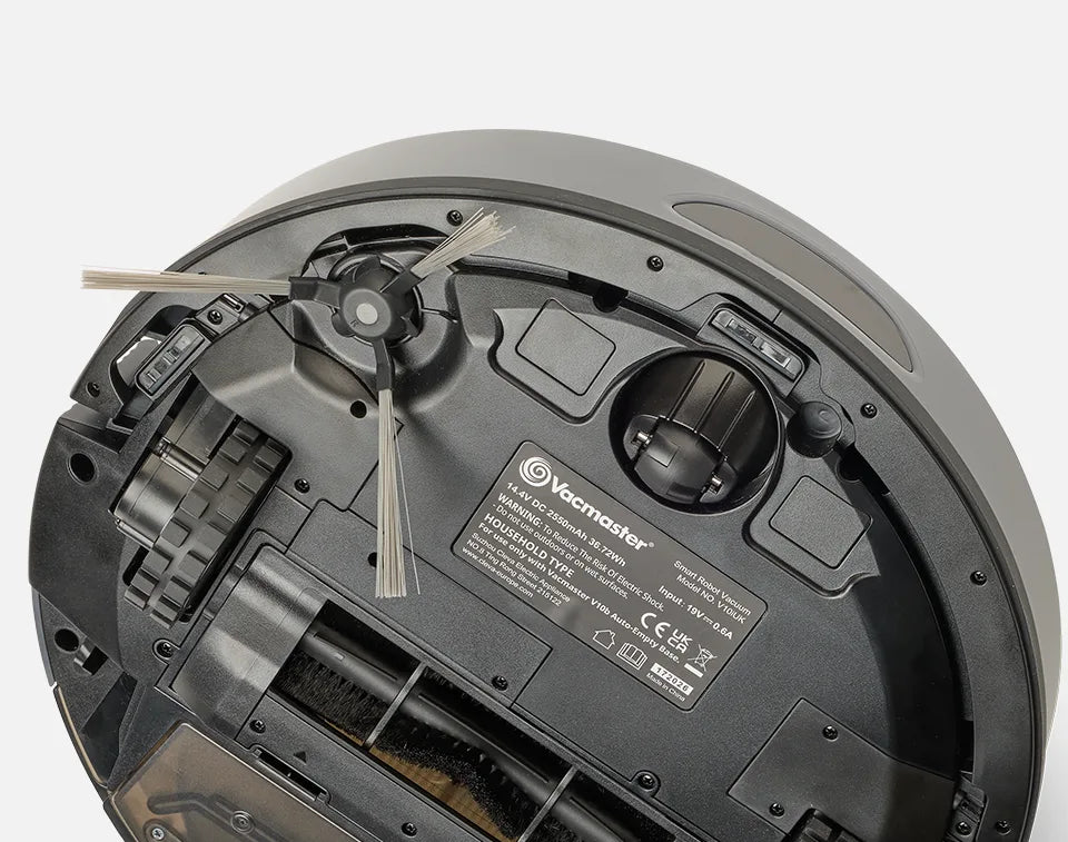 Underside of a Vacmaster Robot hoover