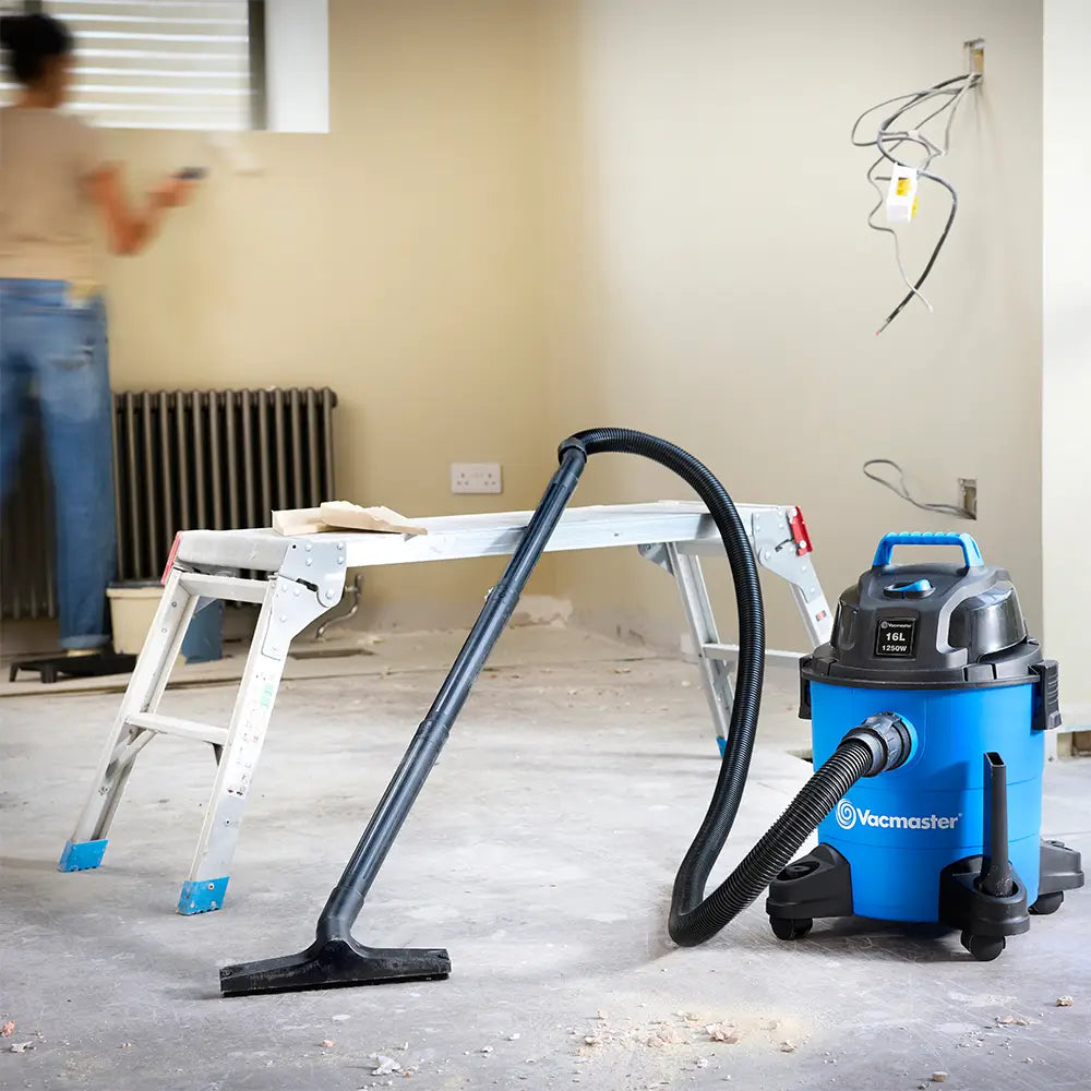 Vacmaster vacuum cleaner cleaning dust and debris during home renovation Multi WD16