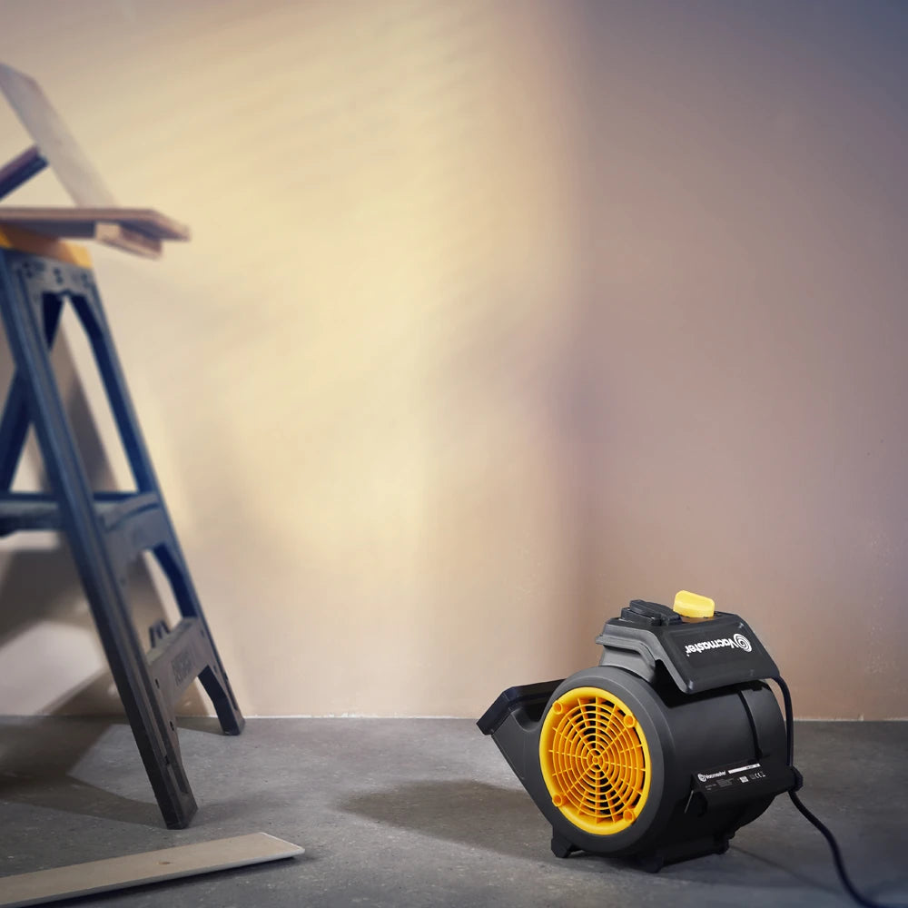 Vacmaster airmover with cool air for drying plaster
