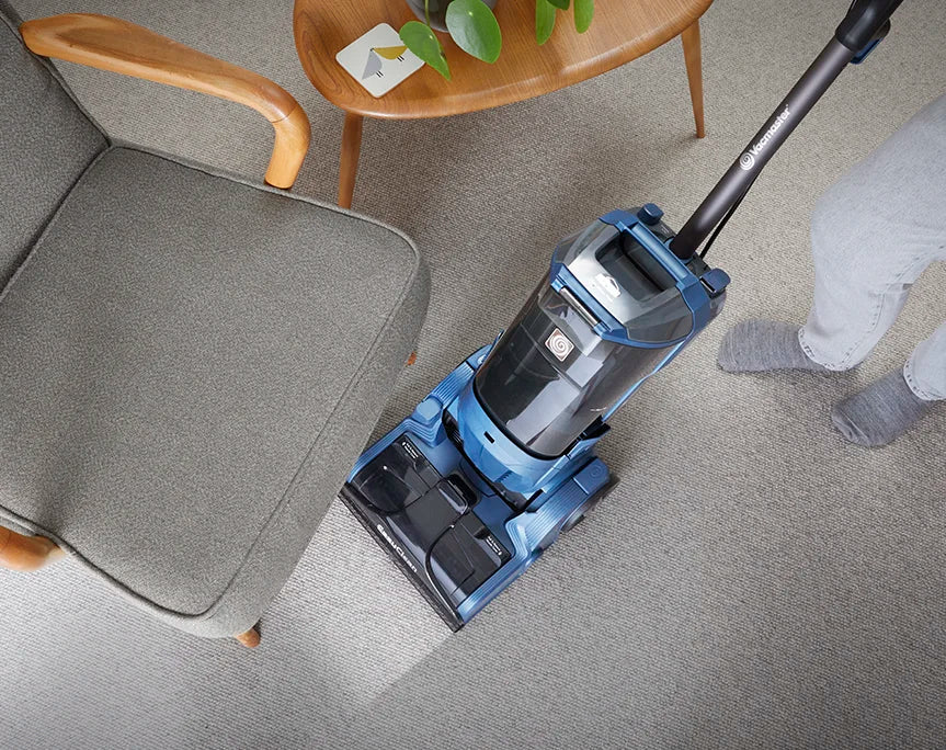 Upright Carpet Cleaner from Vacmaster Cleaning Carpet under chair