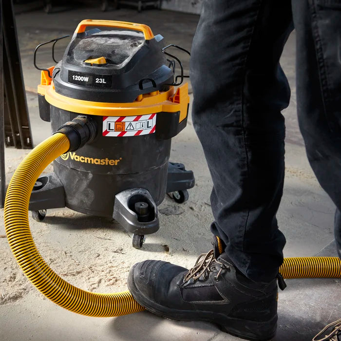 Vacmaster L23 Foot Pressing on Crush Resistant Hose