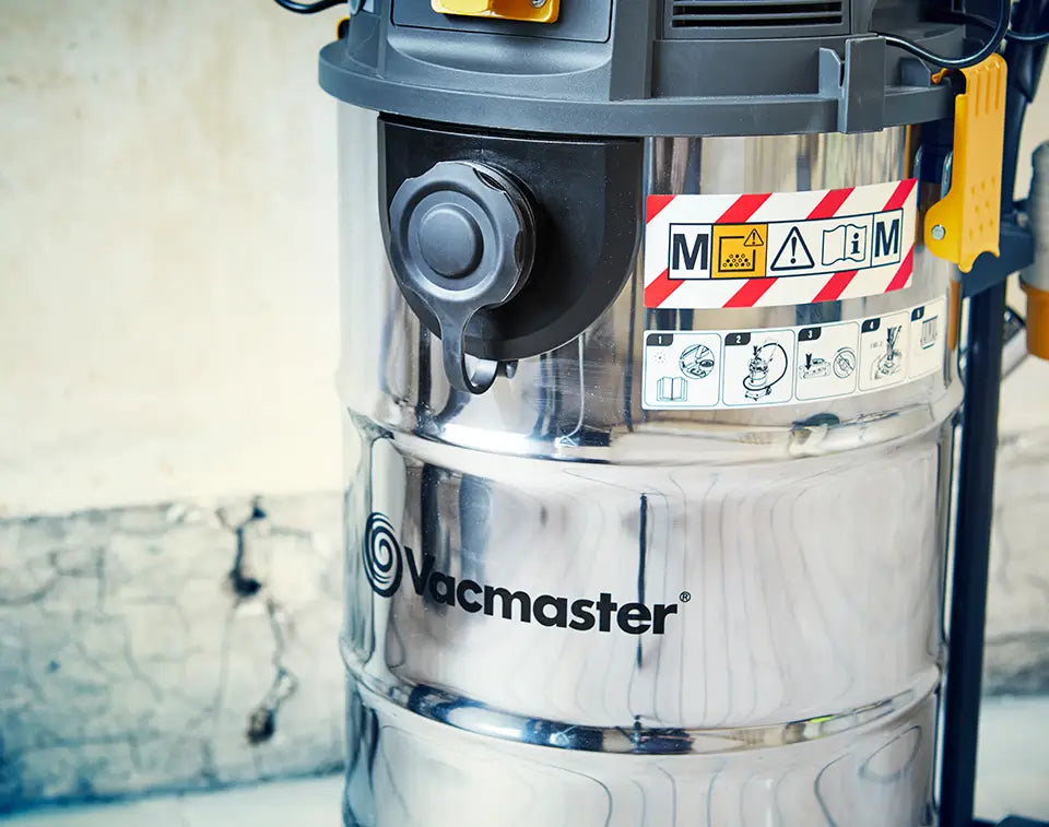 Vacmaster Dust Extractor M Class Label