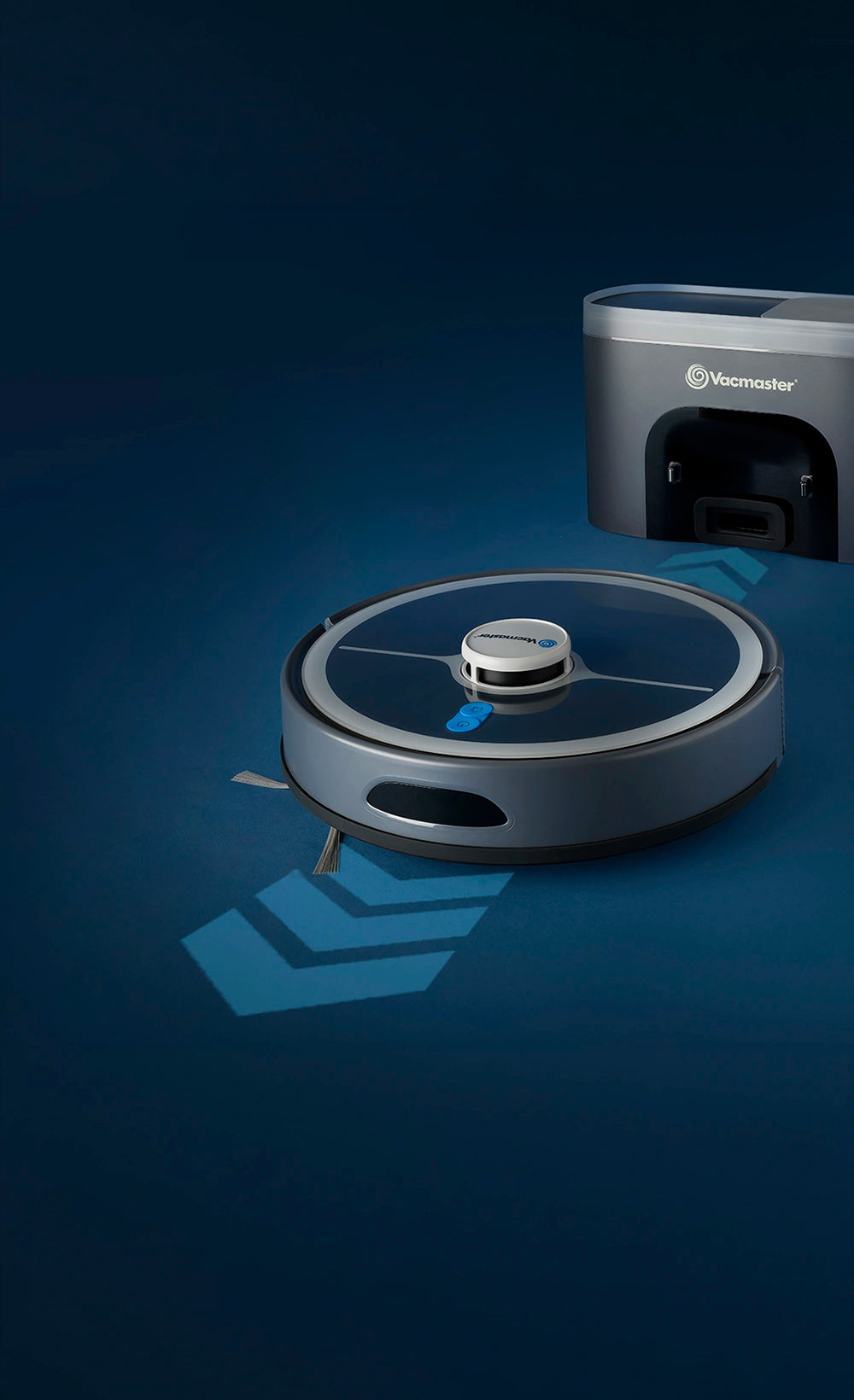 Vacmaster robot vacuum cleaner REi v10i recharging hero2