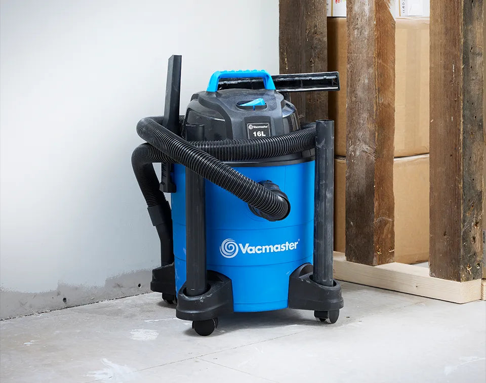 Multi WD16 onboard hose and tool storage wet and dry vacuum