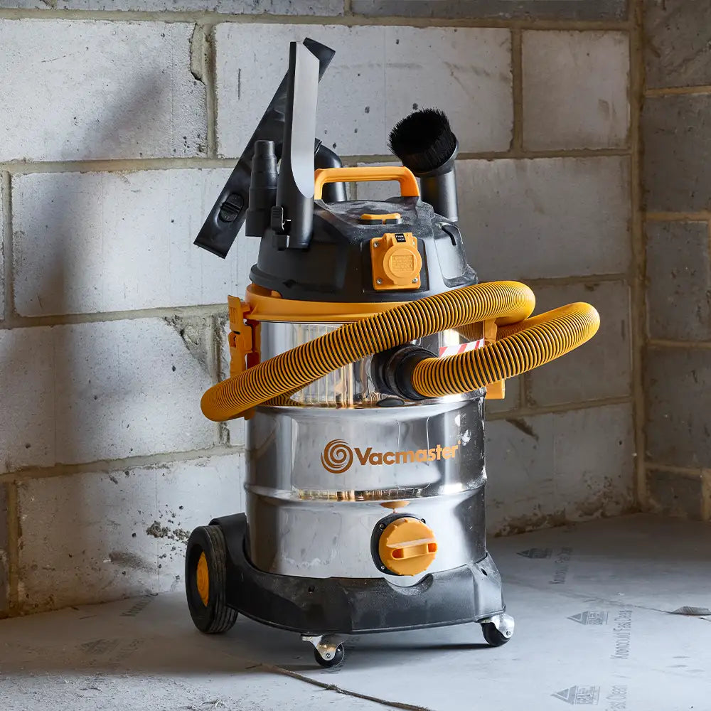 onboard accessory storage Vacmaster Power WDL30 PTO 110V trade vacuum cleaner