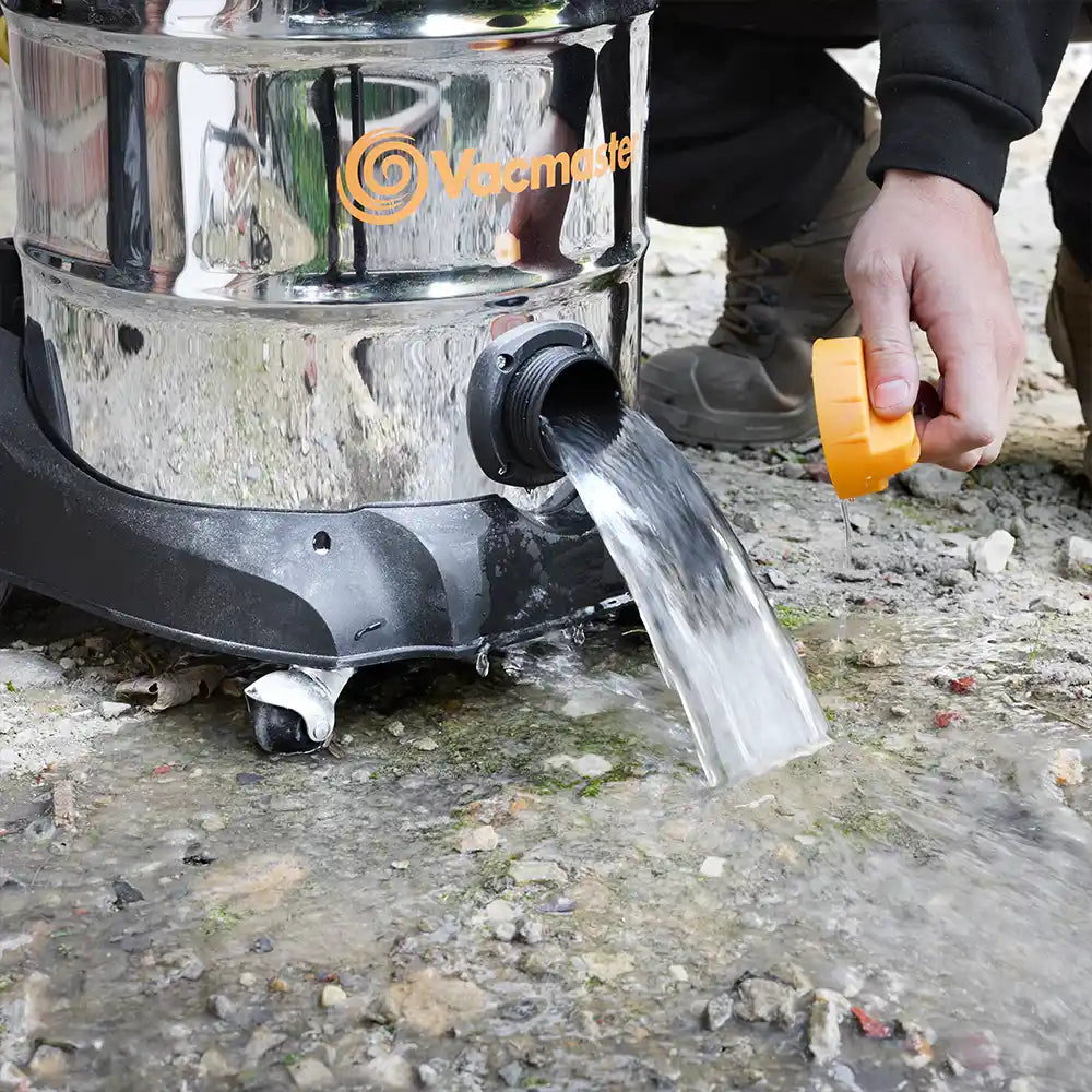 Wet extraction drainage prt on vacmaster Power WDL30 PTO 110V trade vacuum cleaner