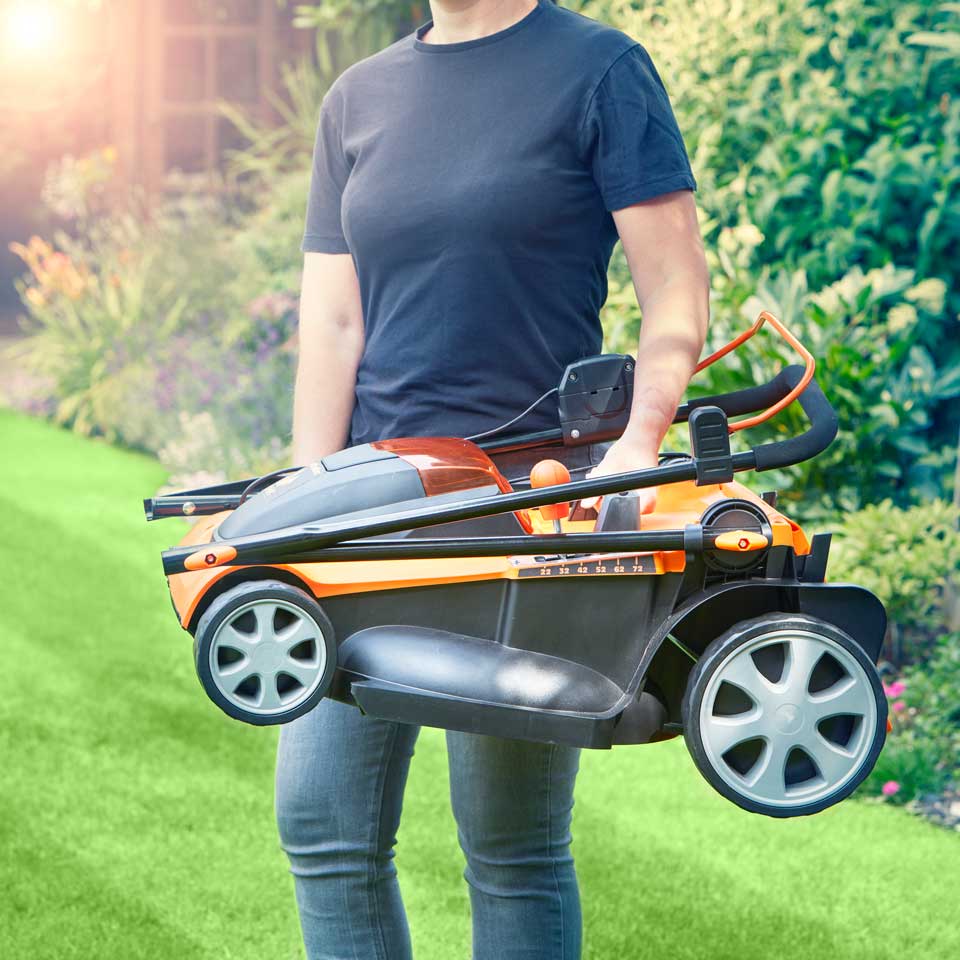 LawnMaster 48V 41cm Cordless Lawn Mower with Spare Batteries