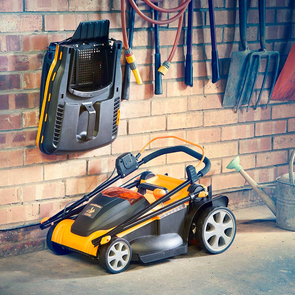 LawnMaster 48V 41cm Cordless Lawnmower With Spare Batteries Cleva