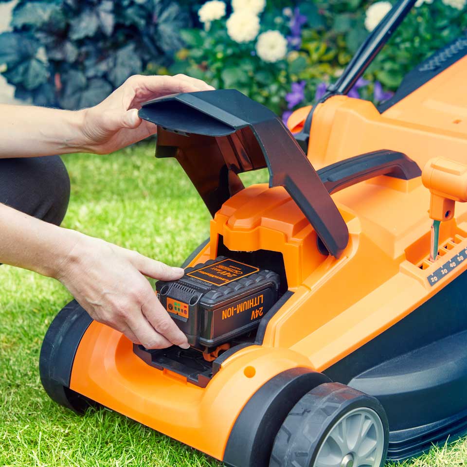 Black and decker 24v lawn mower deals
