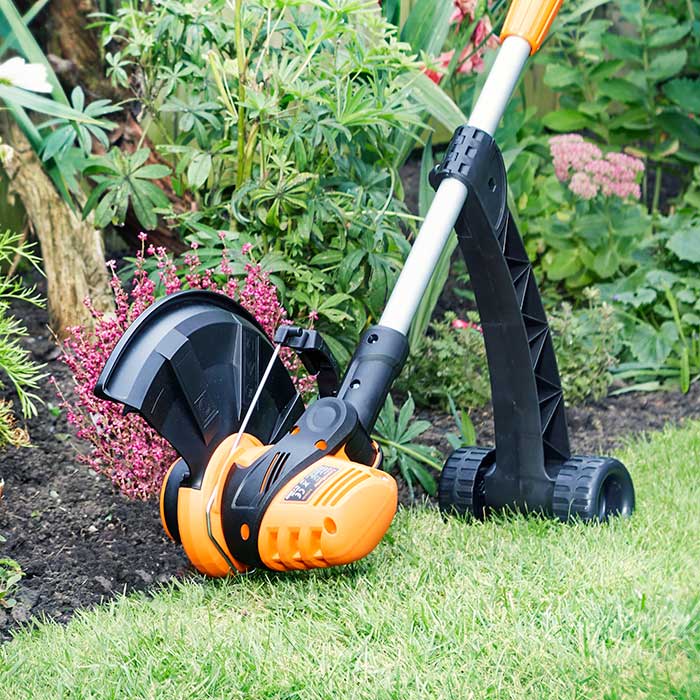 Battery lawn discount mower and strimmer