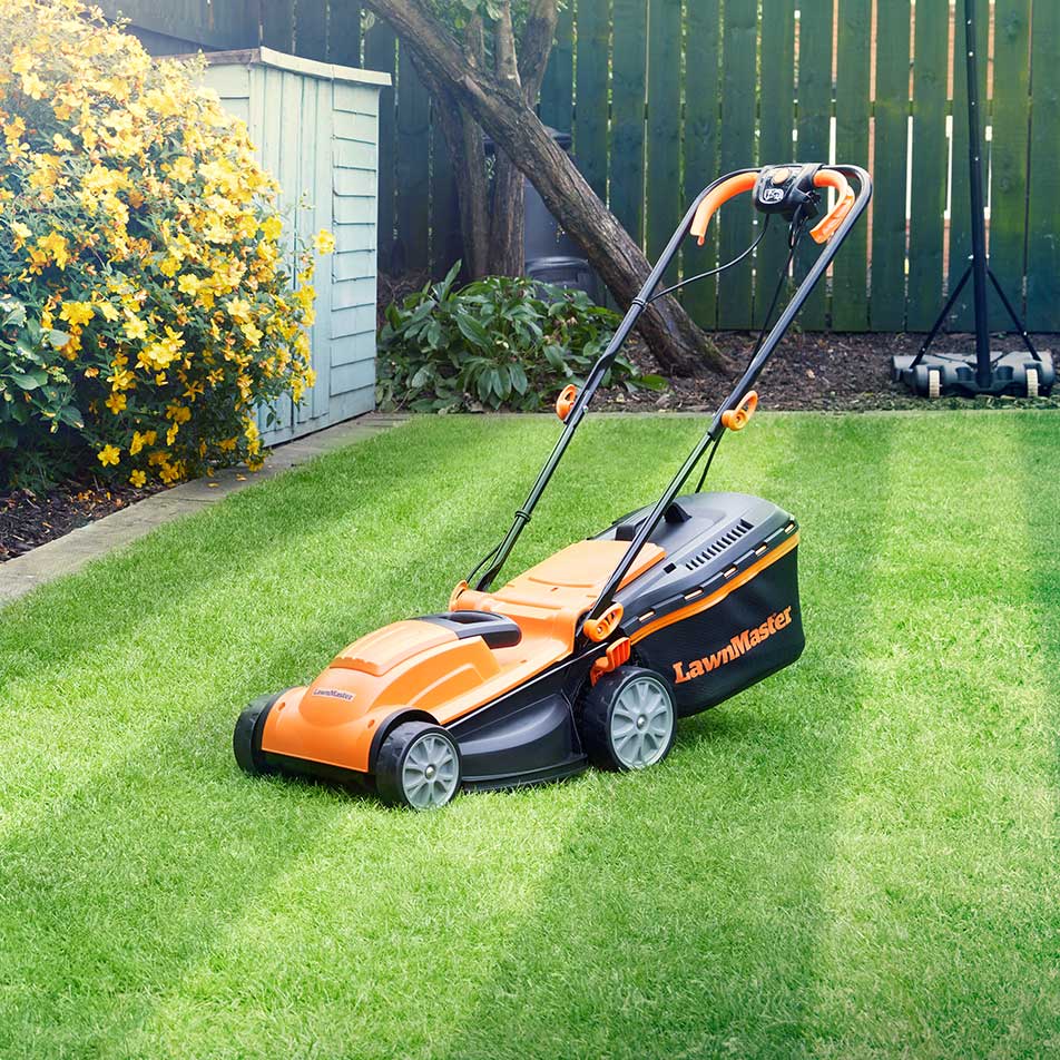 Electric lawn mower for cheap stripes